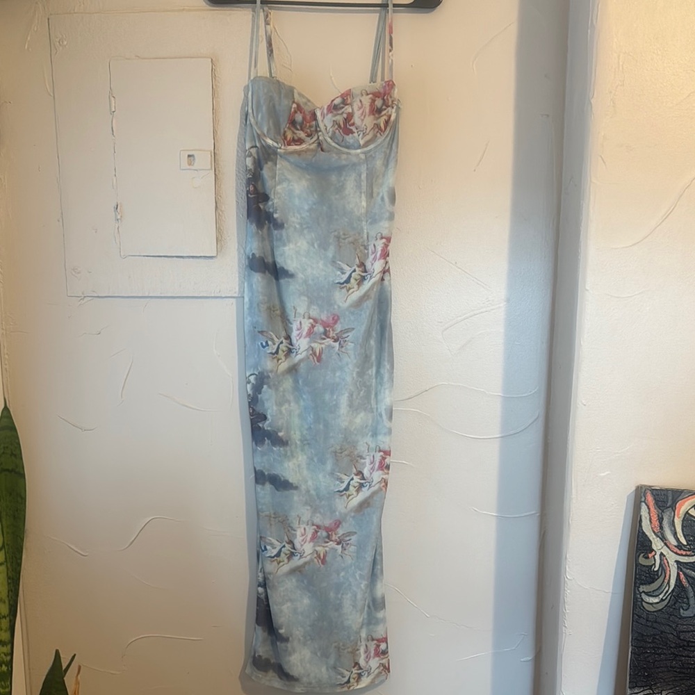 Pretty Garbage cherub maxi dress, NWOT